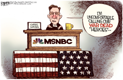 CHRIS HAYES IS UNCOMFORTABLE  by Rick McKee