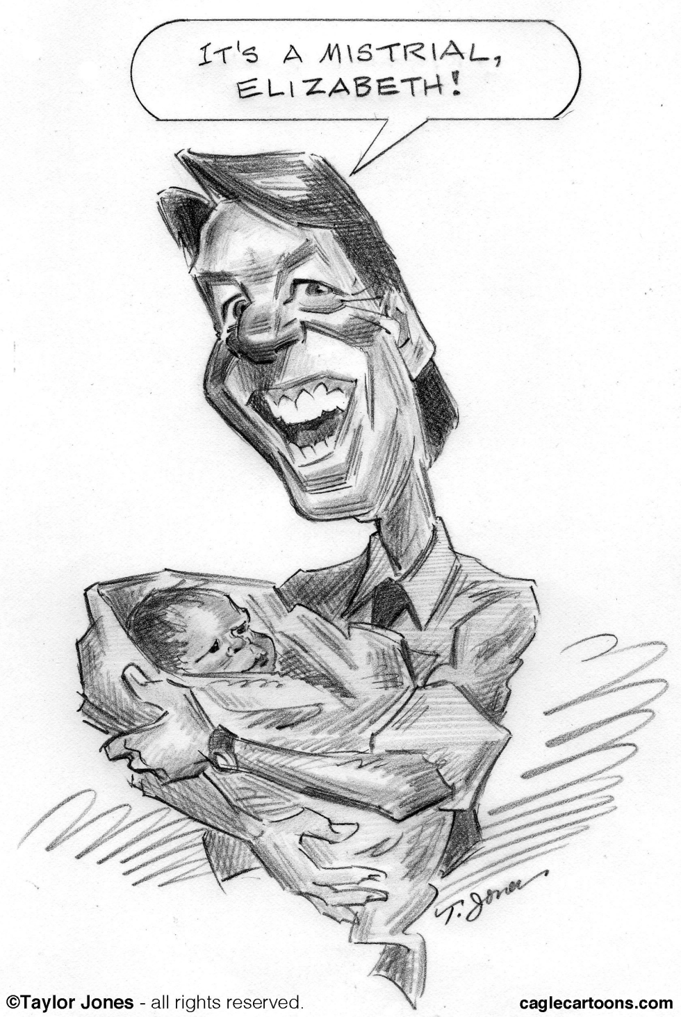 John Edwards - Courtroom sketch