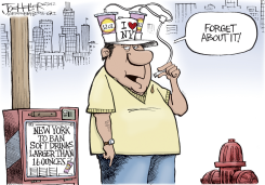 NY SOFT DRINK BAN by Joe Heller
