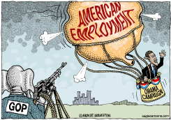 GOP KILLS JOBS TO BRING DOWN OBAMA by Monte Wolverton