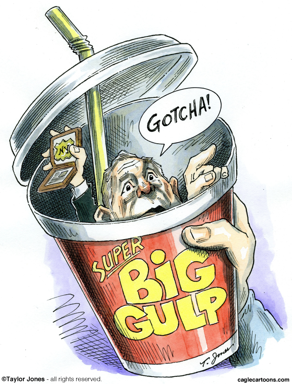  MAYOR BLOOMBERG - BIG GULP POLICE  by Taylor Jones