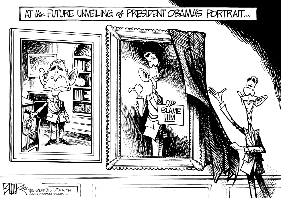 Bush and Obama Portrait