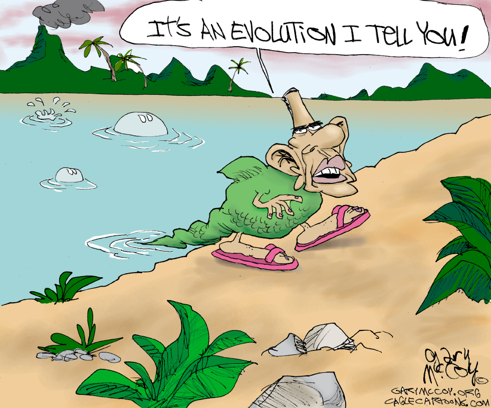  OBAMA'S FLIPPIN' EVOLUTION by Gary McCoy