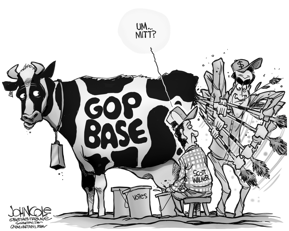 Romney and Walker BW