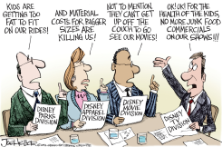DISNEY JUNK FOOD BAN by Joe Heller