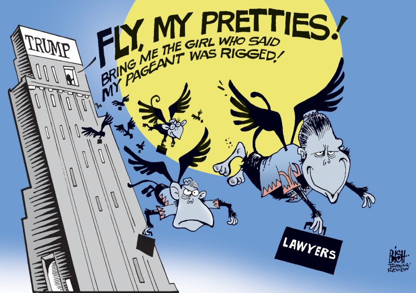 TRUMP RELEASES THE MONKEYS, COLOR