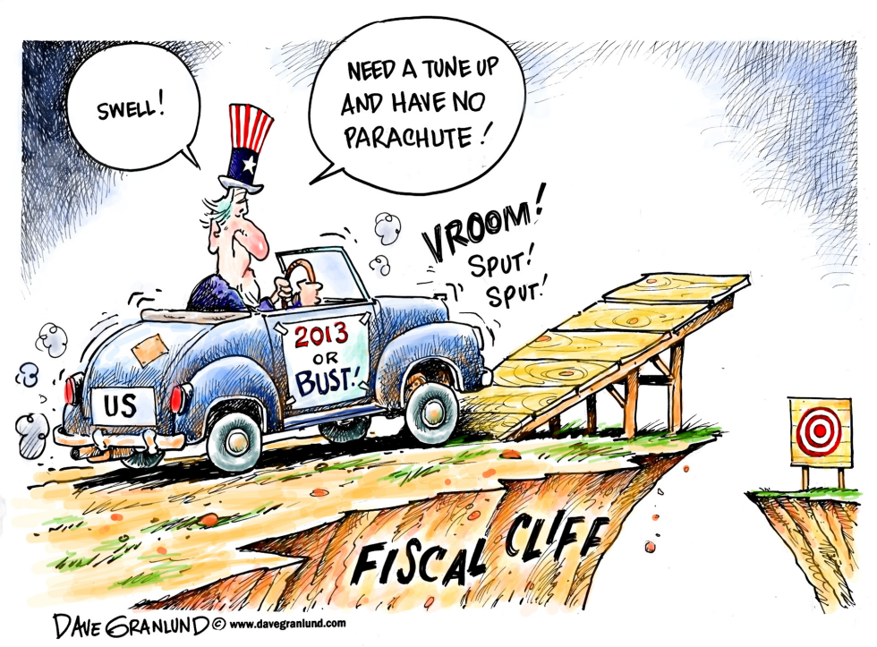  US FISCAL CLIFF by Dave Granlund