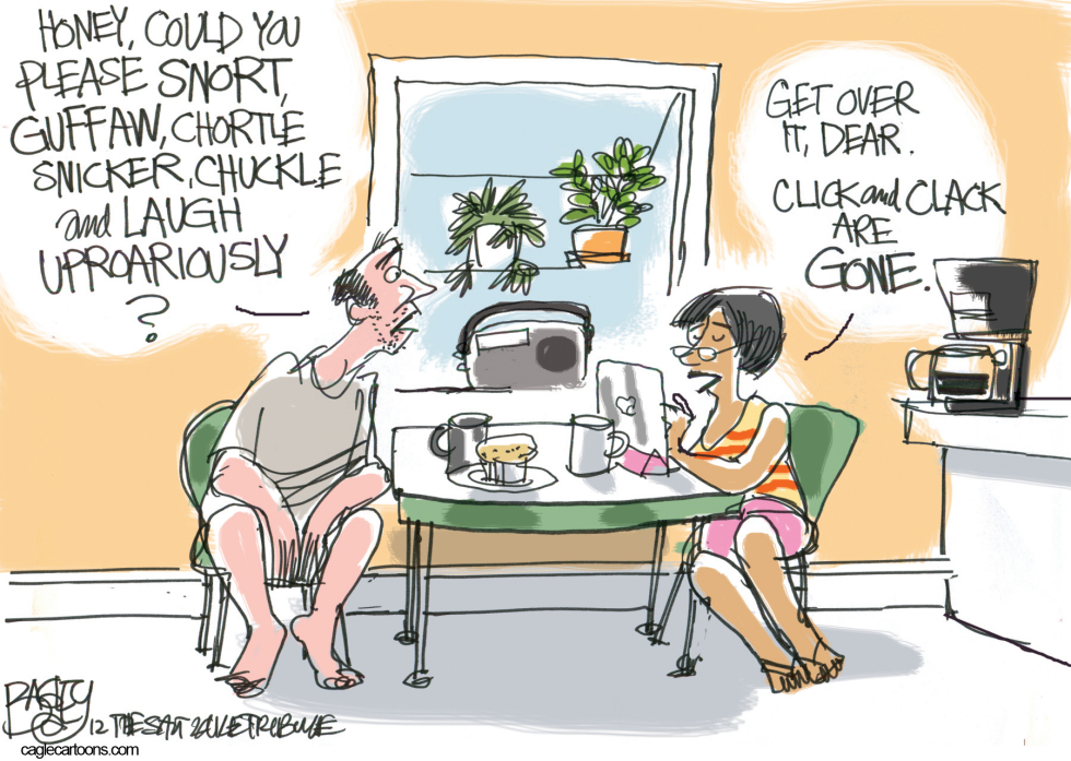  THE LAUGHTER DIED by Pat Bagley