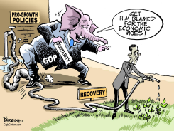 GOP BLAMES OBAMA  by Paresh Nath