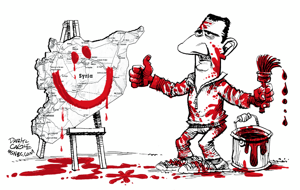 Bashar Assad Paints Syria