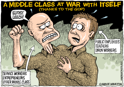 GOP TURNS MIDDLE CLASS AGAINST ITSELF  by Monte Wolverton