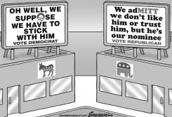 CAMPAIGN BILLBOARDS BW by Steve Greenberg