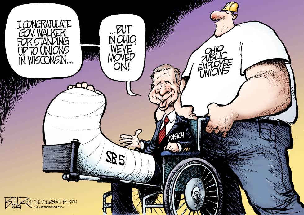 LOCAL OH - Kasich and Unions COLOR