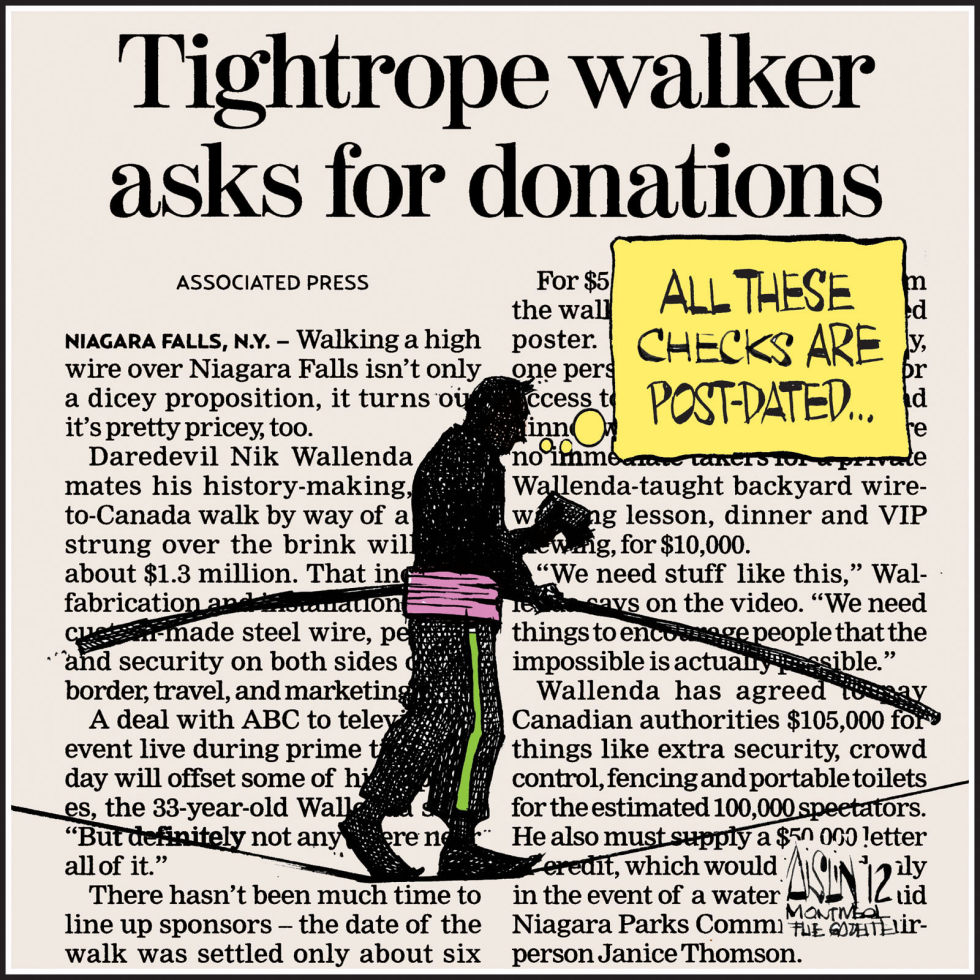 Niagara Falls tightrope walker