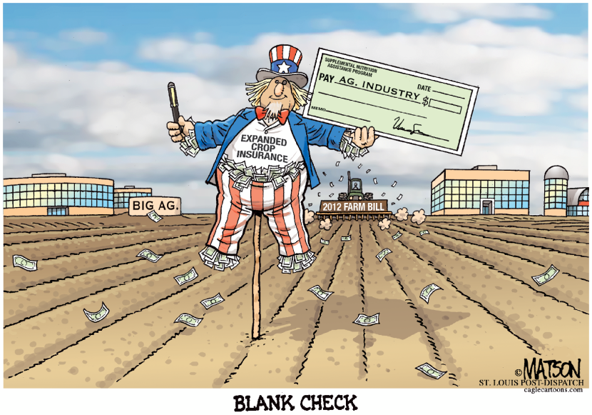 2012 Farm Bill Crop Insurance Blank Check-COLOR