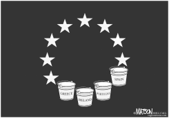 EURO BAILOUTS FLAG by R.J. Matson