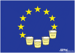 EURO BAILOUTS FLAG by R.J. Matson
