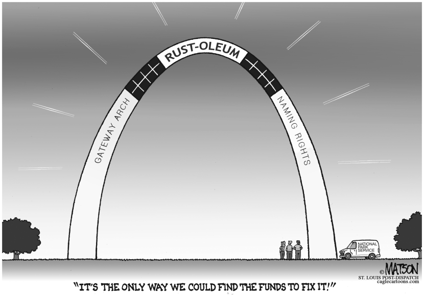 Rusting St Louis Arch Needs Maintenance