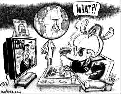 WORLD VIEW OF BUSH by Brian Adcock