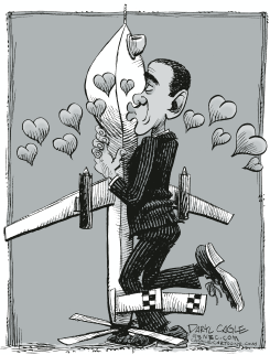 OBAMA AND PREDATOR DRONE by Daryl Cagle