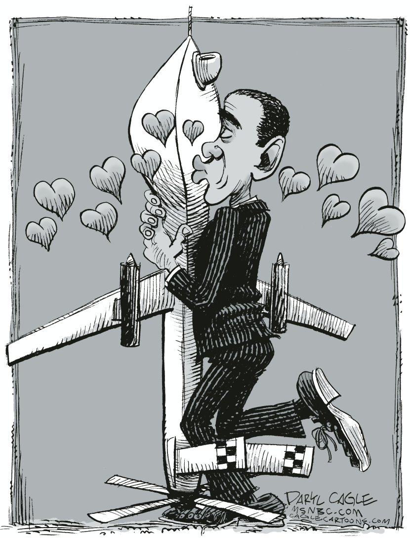 Obama and Predator Drone