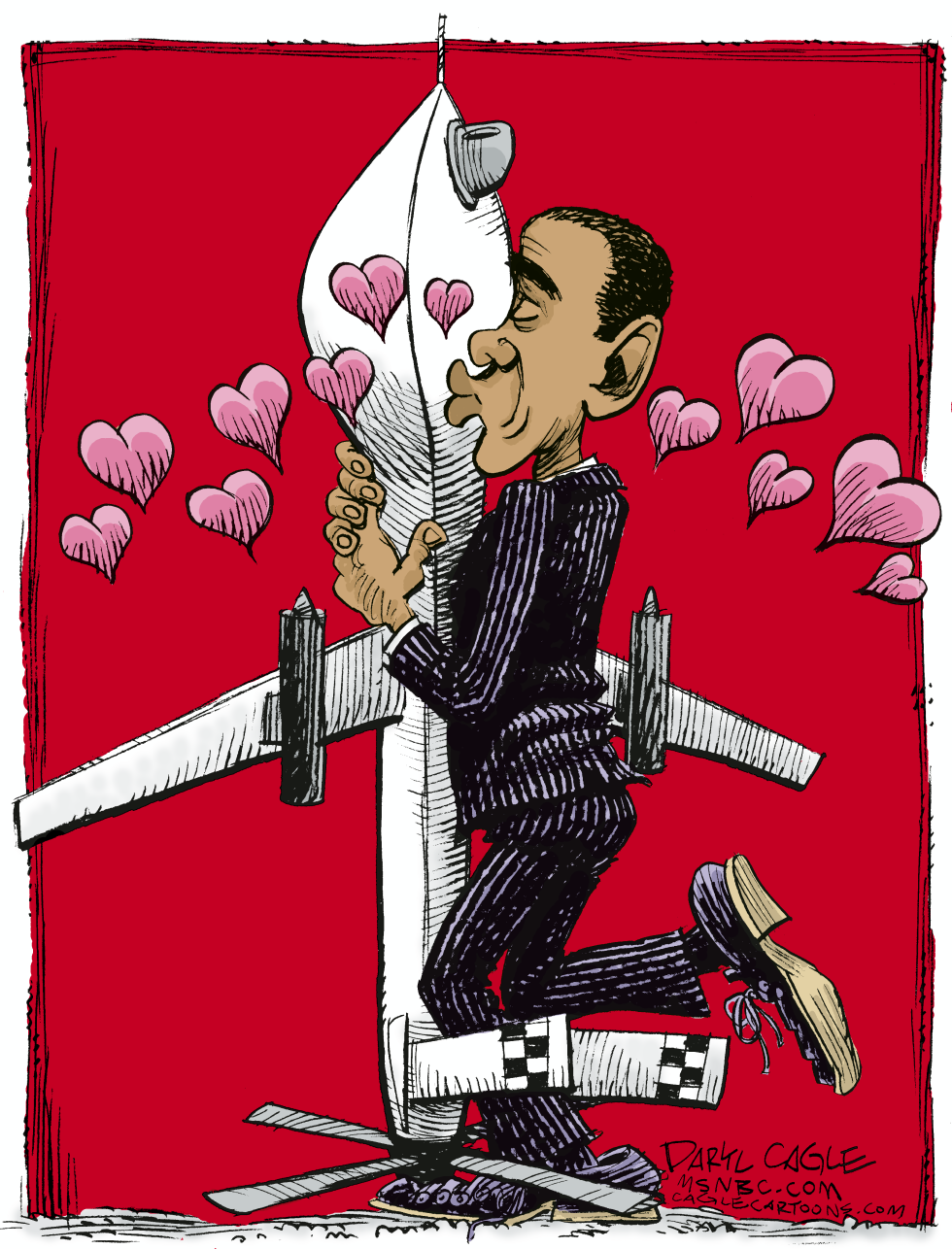  OBAMA AND PREDATOR DRONE by Daryl Cagle