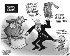 LOCAL PA  CORBETT AND SHELL TAX BREAK BW by John Cole