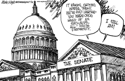 LOTT'S WHITE FRATERNITY by Mike Keefe