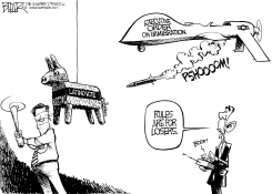 OBAMA IMMIGRATION ORDER by Nate Beeler