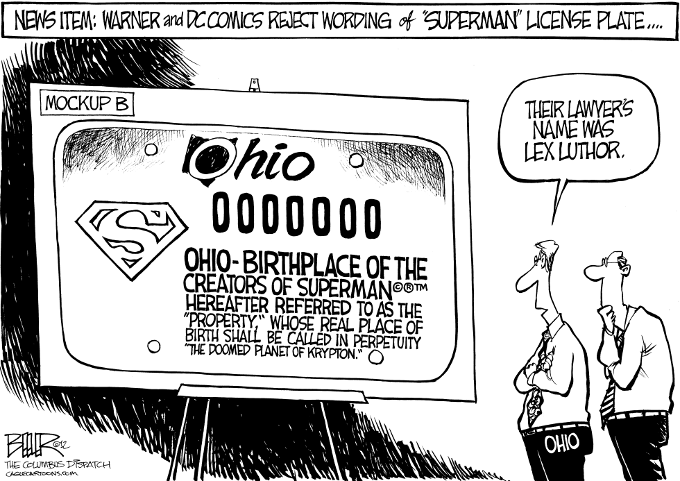 LOCAL OH - Superman License Plate