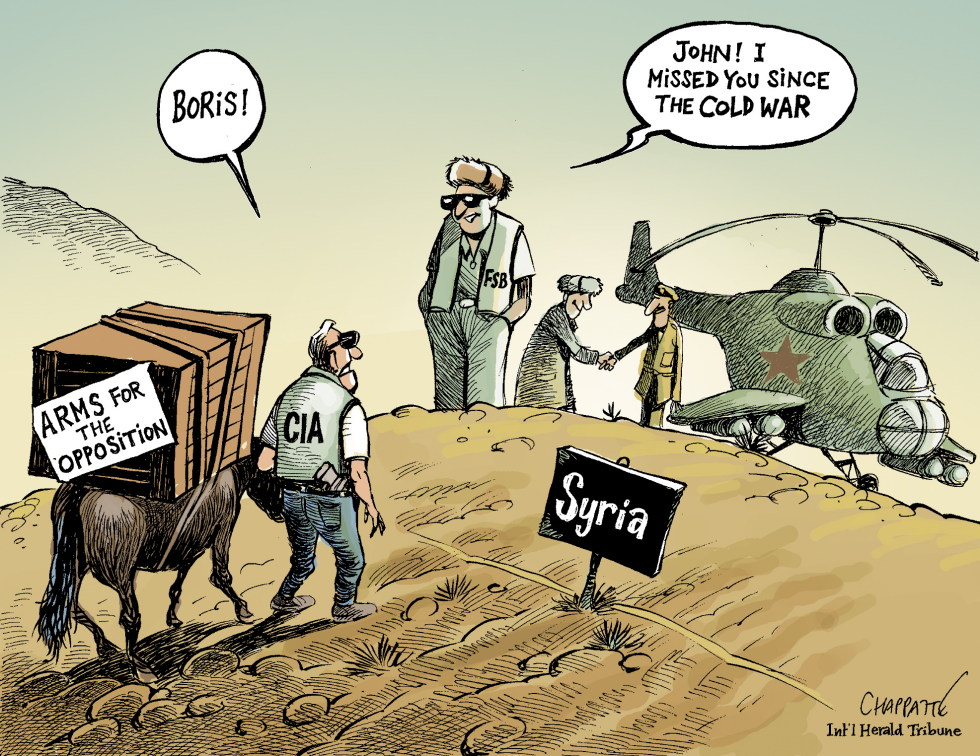  ARMS FLOW TO SYRIA by Patrick Chappatte