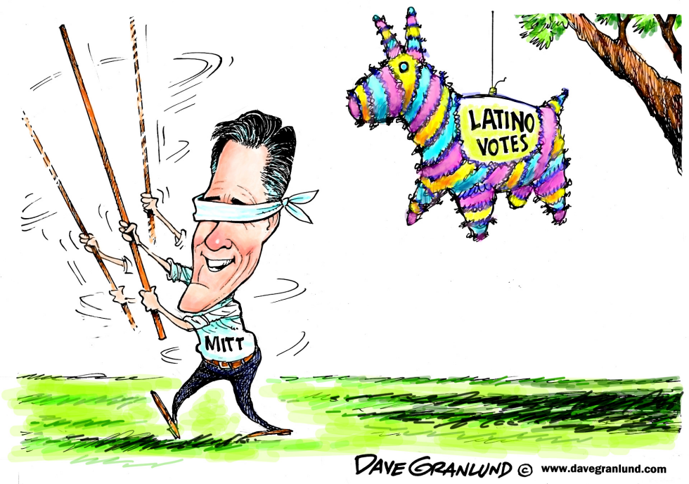  ROMNEY AND LATINO VOTES by Dave Granlund