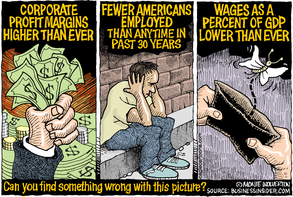 Corporate Profits High -- Employment Low COLOR