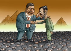 MURSI AND AHMADINEJAD by Marian Kamensky