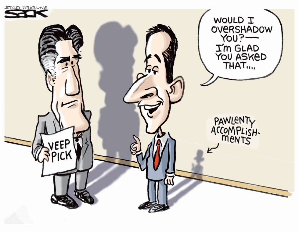  ROMNEY AND PAWLENTY by Steve Sack