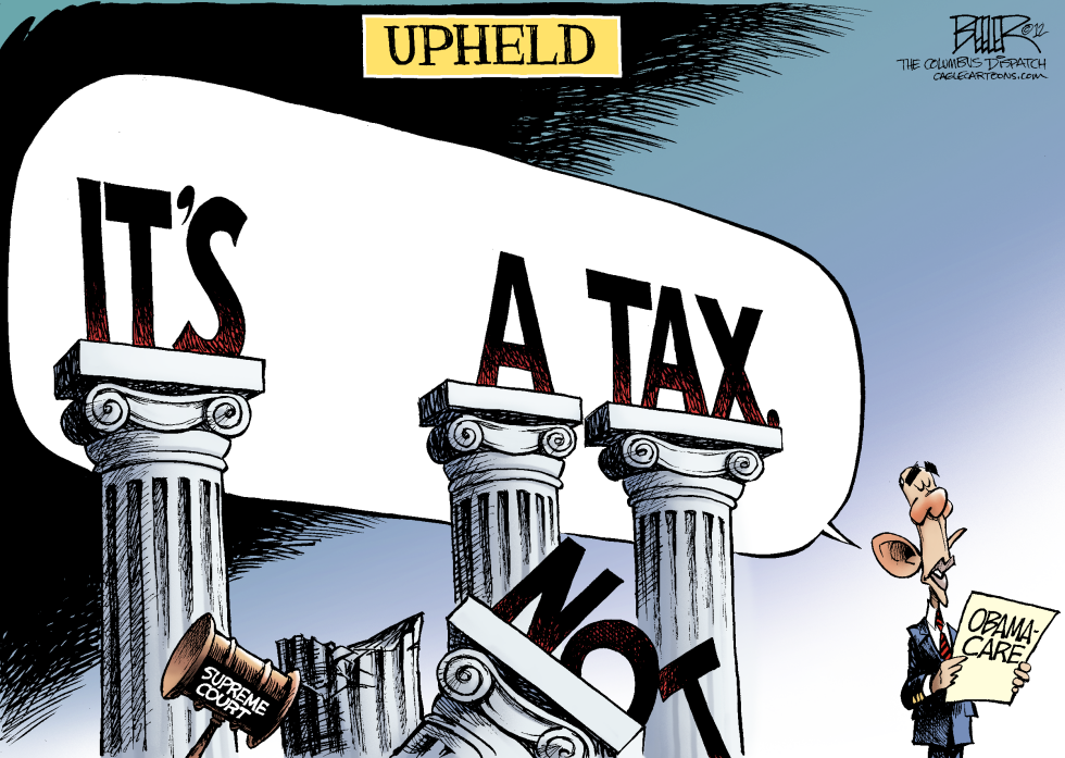  OBAMACARE UPHELD by Nate Beeler