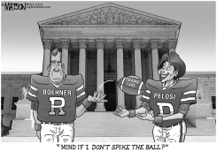 NANCY PELOSI WON'T SPIKE JOHN BOEHNER'S BALL by R.J. Matson