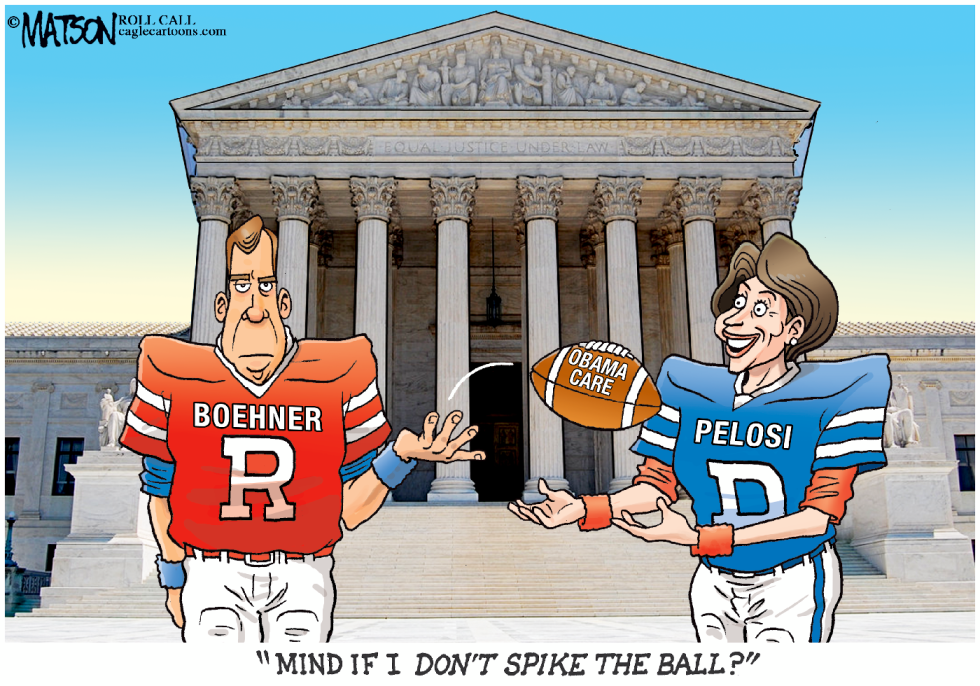 Nancy Pelosi Won't Spike John Boehner's Ball-COLOR