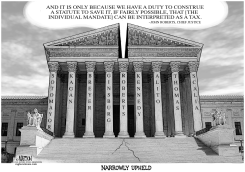 ROBERTS COURT UPHOLDS AFFORDABLE CARE ACT by R.J. Matson