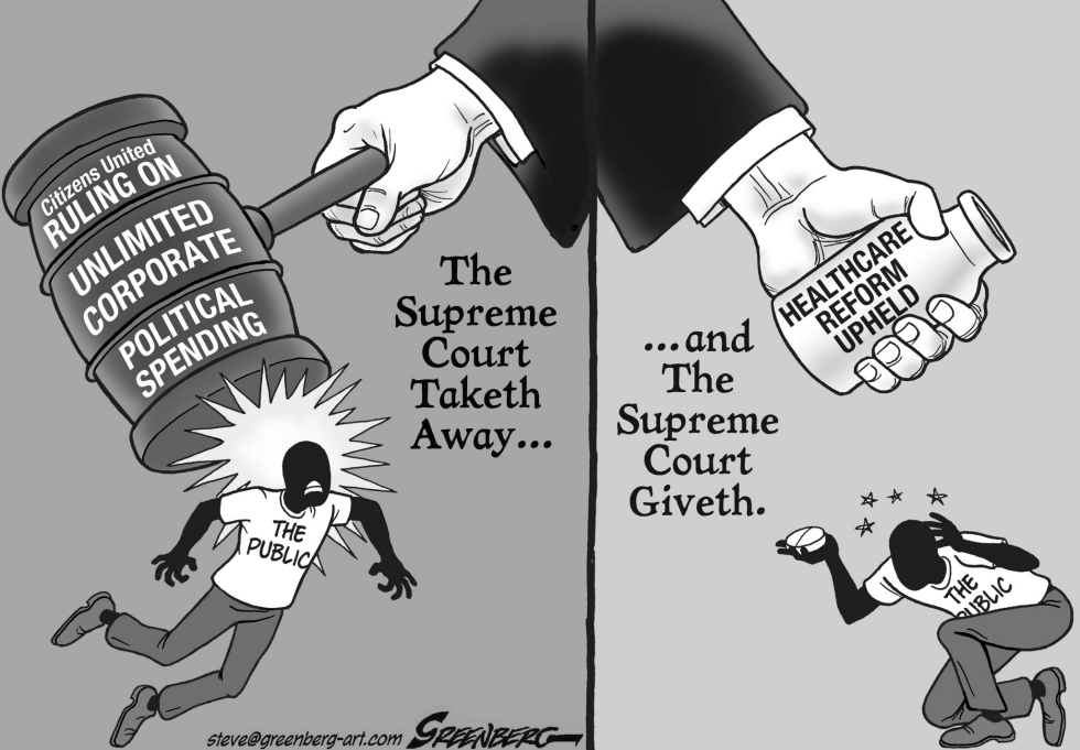 Supreme Court and Healthcare bw