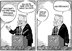RUMMY SCREWS UP AGAIN by Bob Englehart