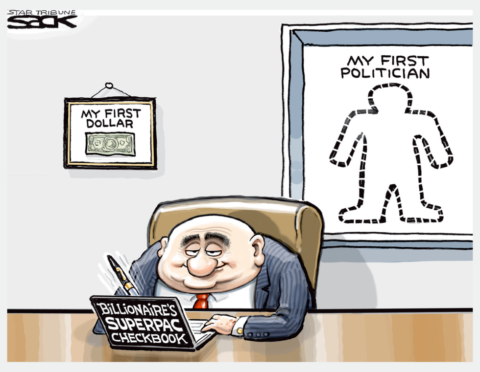 Billionaire SuperPAC checkbook