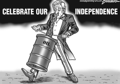 INDEPENDENCE DAY BW by Steve Greenberg