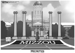 LOCAL MO-FOOTBALL PRIORITIES AT UNIVERSITY OF MISSOURI by R.J. Matson