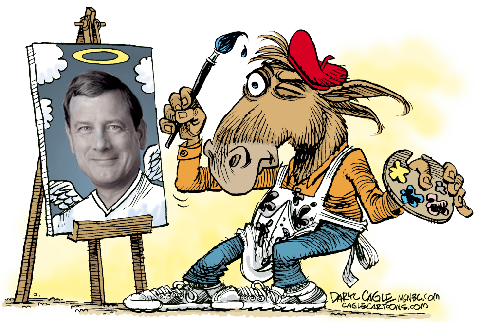 Democrat View of Chief Justice Roberts COLOR