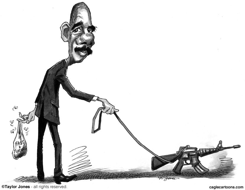 Eric Holder walks the dog