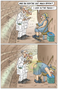 HIGGS BOSON IN THE TRASH by Marian Kamensky