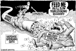 DEFENSE SPENDING CUTS by Monte Wolverton