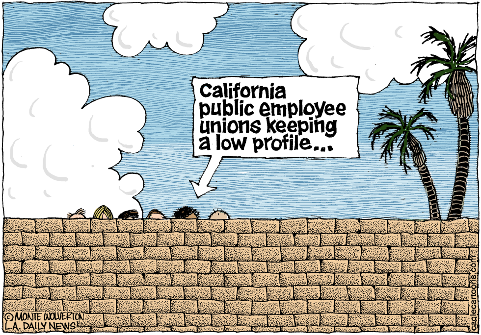 LOCAL-CA California Public Employee Unions Keep a Low Profile COLOR