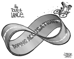TOUR DE LANCE BW by John Cole
